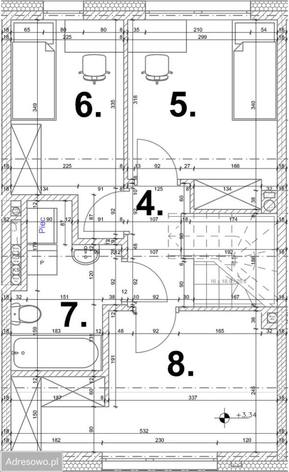 dom szeregowy, 6 pokoi Piaseczno, ul. Dzikiej Jabłoni. Zdjęcie 5
