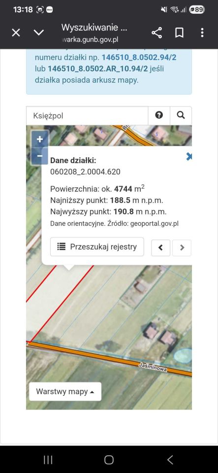 Działka rolno-budowlana Księżpol. Zdjęcie 2