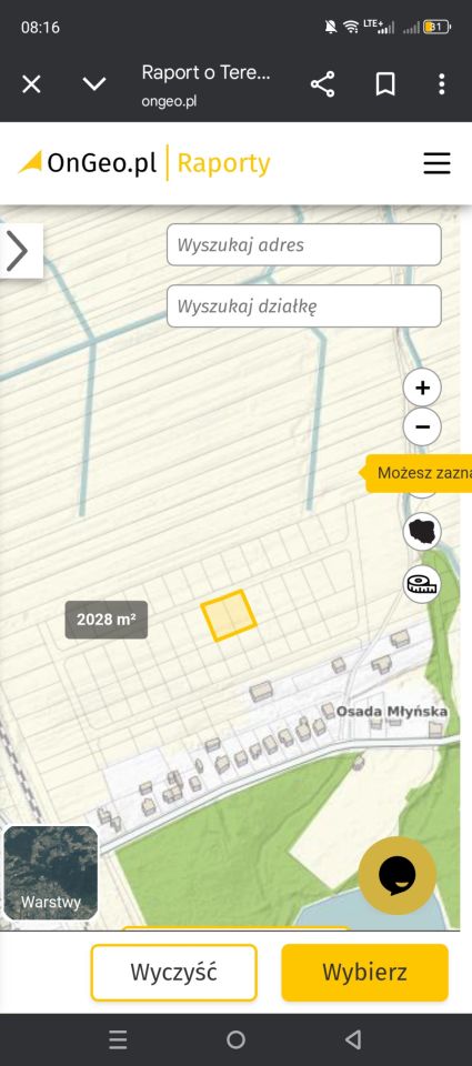 Działka budowlana Bobrowniki Osada Młyńska. Zdjęcie 11