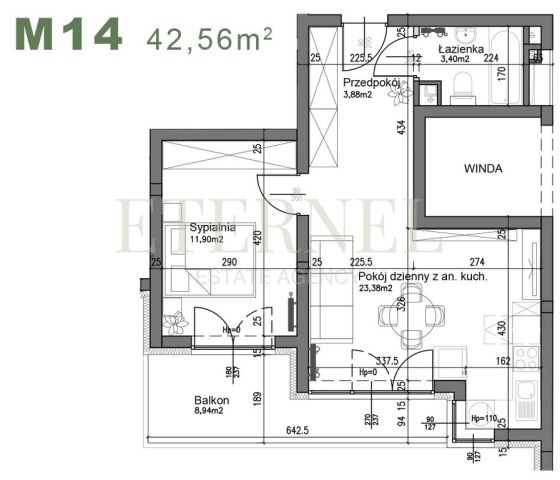 Mieszkanie 2-pokojowe Kraków Czyżyny, ul. Śliwkowa. Zdjęcie 2