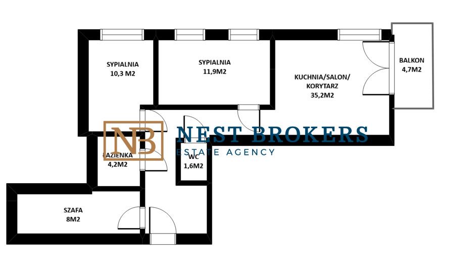 Mieszkanie 3-pokojowe Kraków Prądnik Biały, ul. Kuźnicy Kołłątajowskiej. Zdjęcie 20