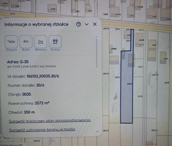 Działka budowlana Łódź Chocianowice, ul. Chocianowicka. Zdjęcie 1