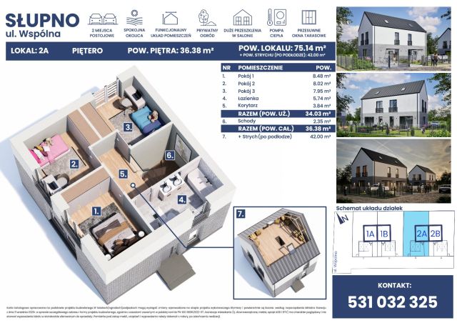 bliźniak, 4 pokoje Słupno, ul. Wspólna. Zdjęcie 7