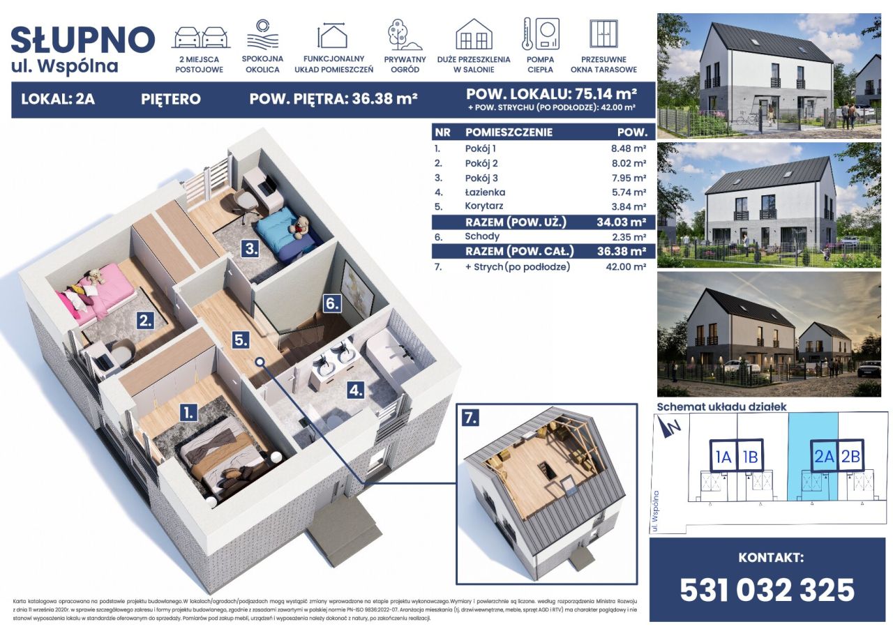 bliźniak, 4 pokoje Słupno, ul. Wspólna. Zdjęcie 7