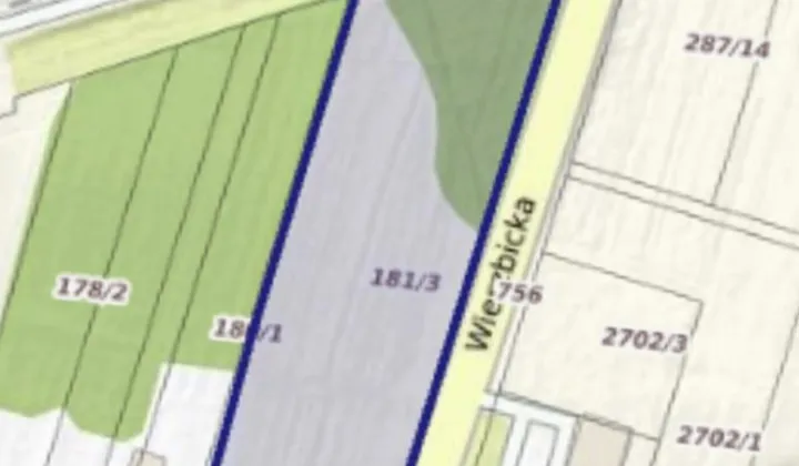 Działka rolno-budowlana Trablice, ul. Wierzbicka