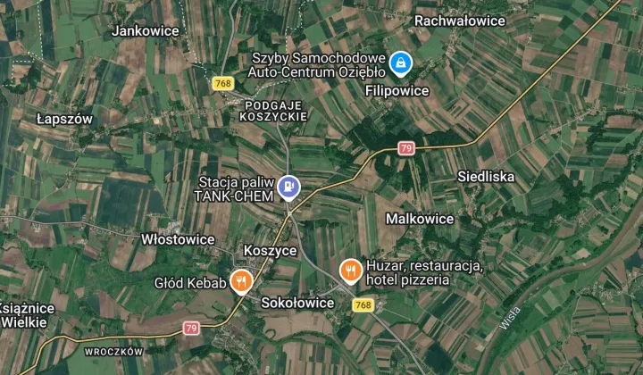 Działka rolno-budowlana Koszyce Przedmieście, ul. Przedmieście