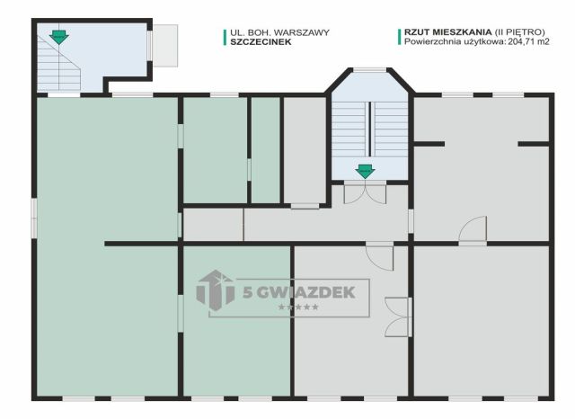 Mieszkanie 6-pokojowe Szczecinek, ul. Boh. Warszawy. Zdjęcie 26
