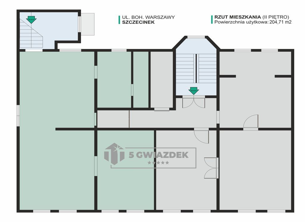 Mieszkanie 6-pokojowe Szczecinek, ul. Boh. Warszawy. Zdjęcie 26