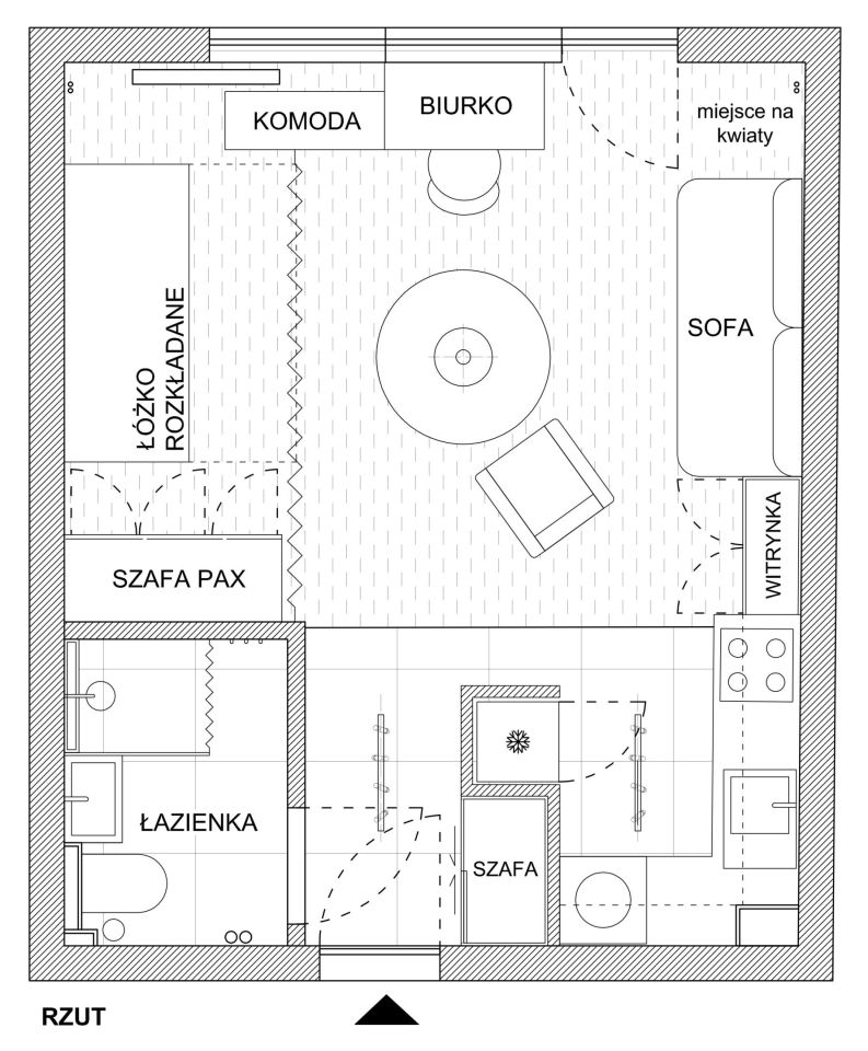 Mieszkanie 1-pokojowe Wrocław Psie Pole, ul. Bolesława Krzywoustego. Zdjęcie 35