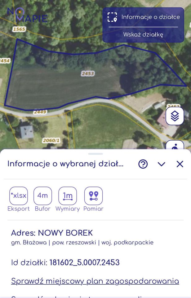 Działka rolno-budowlana Nowy Borek. Zdjęcie 2