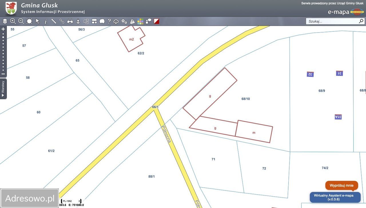 Działka budowlana Dominów