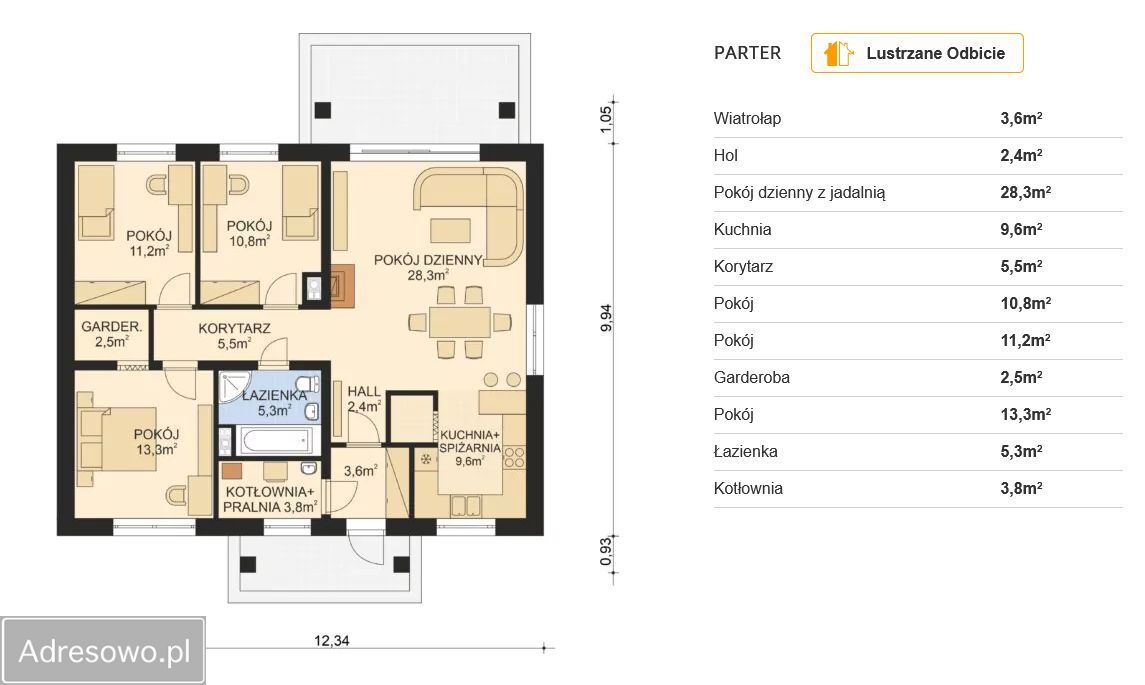 dom wolnostojący, 4 pokoje Krzywa. Zdjęcie 12