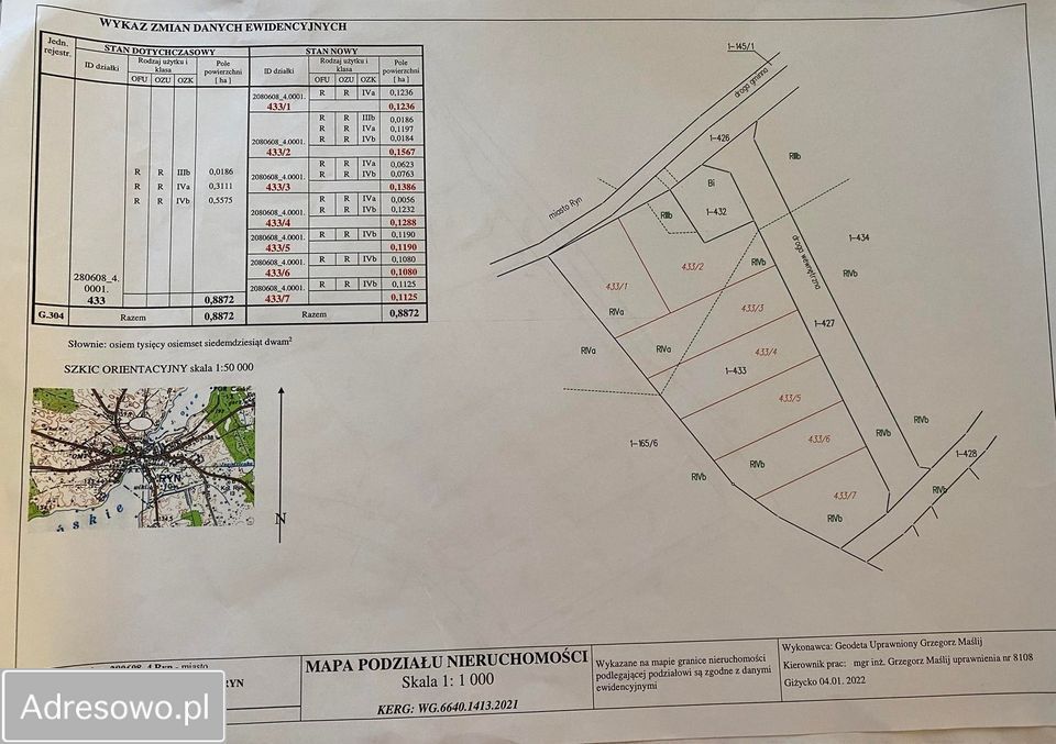 Działka budowlana Ryn. Zdjęcie 6