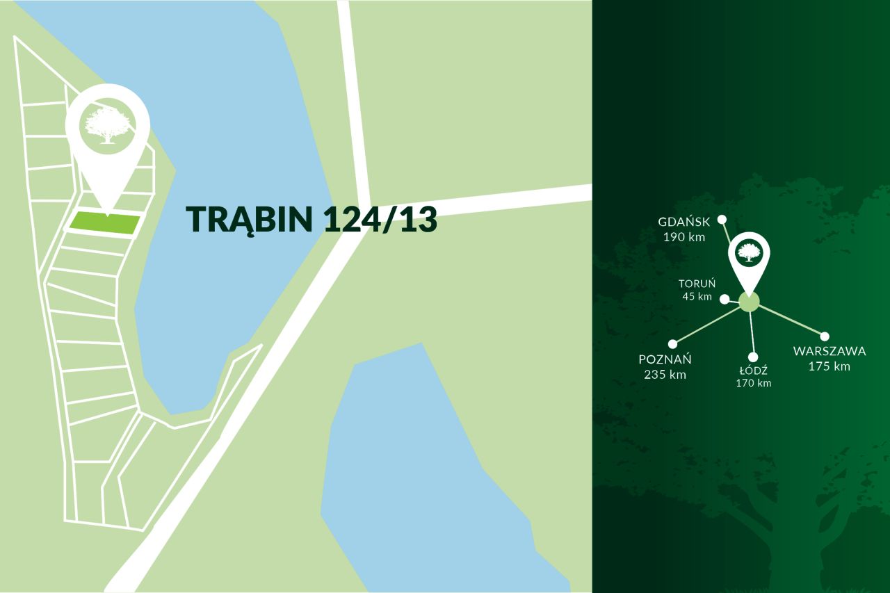 Działka rolno-budowlana Trąbin-Wieś. Zdjęcie 5