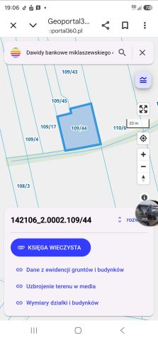 Działka budowlana Dawidy Bankowe, ul. Miklaszewskiego. Zdjęcie 1