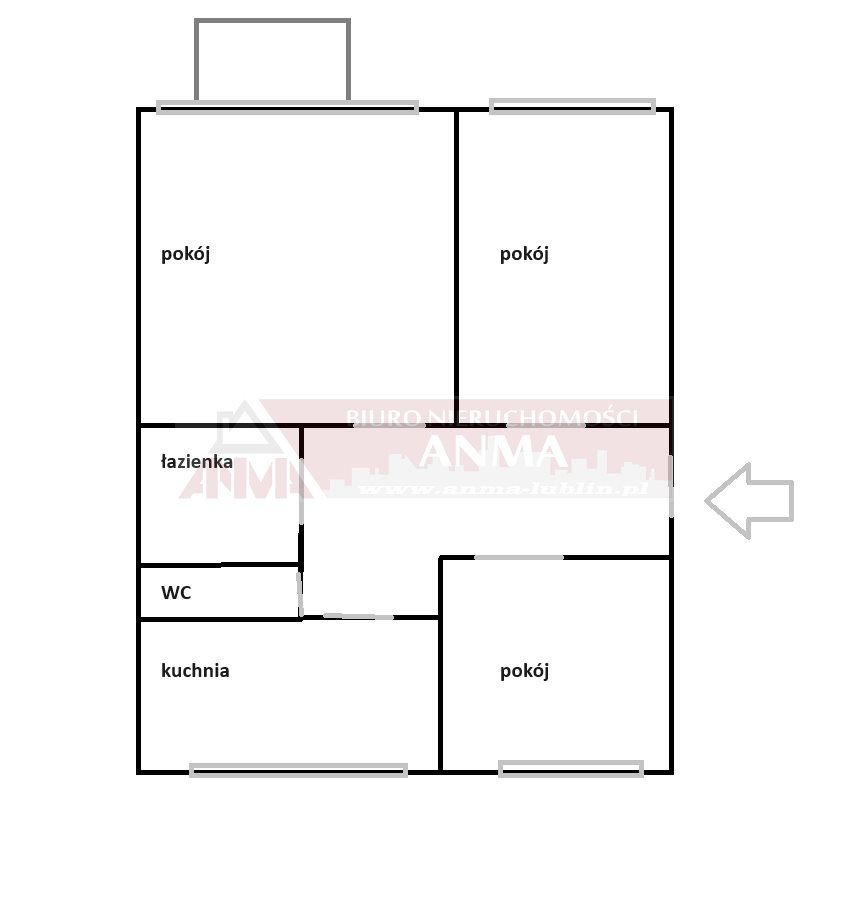 Mieszkanie 3-pokojowe Lublin LSM, ul. Zygmunta Krasińskiego. Zdjęcie 12