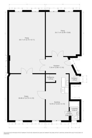 Mieszkanie 3-pokojowe Kłodzko, ul. Tadeusza Kościuszki. Zdjęcie 13