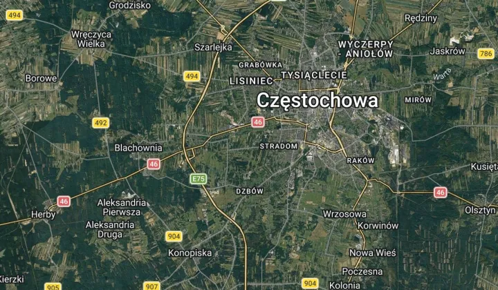 Działka budowlana Częstochowa Kawodrza Górna, ul. Konwaliowa