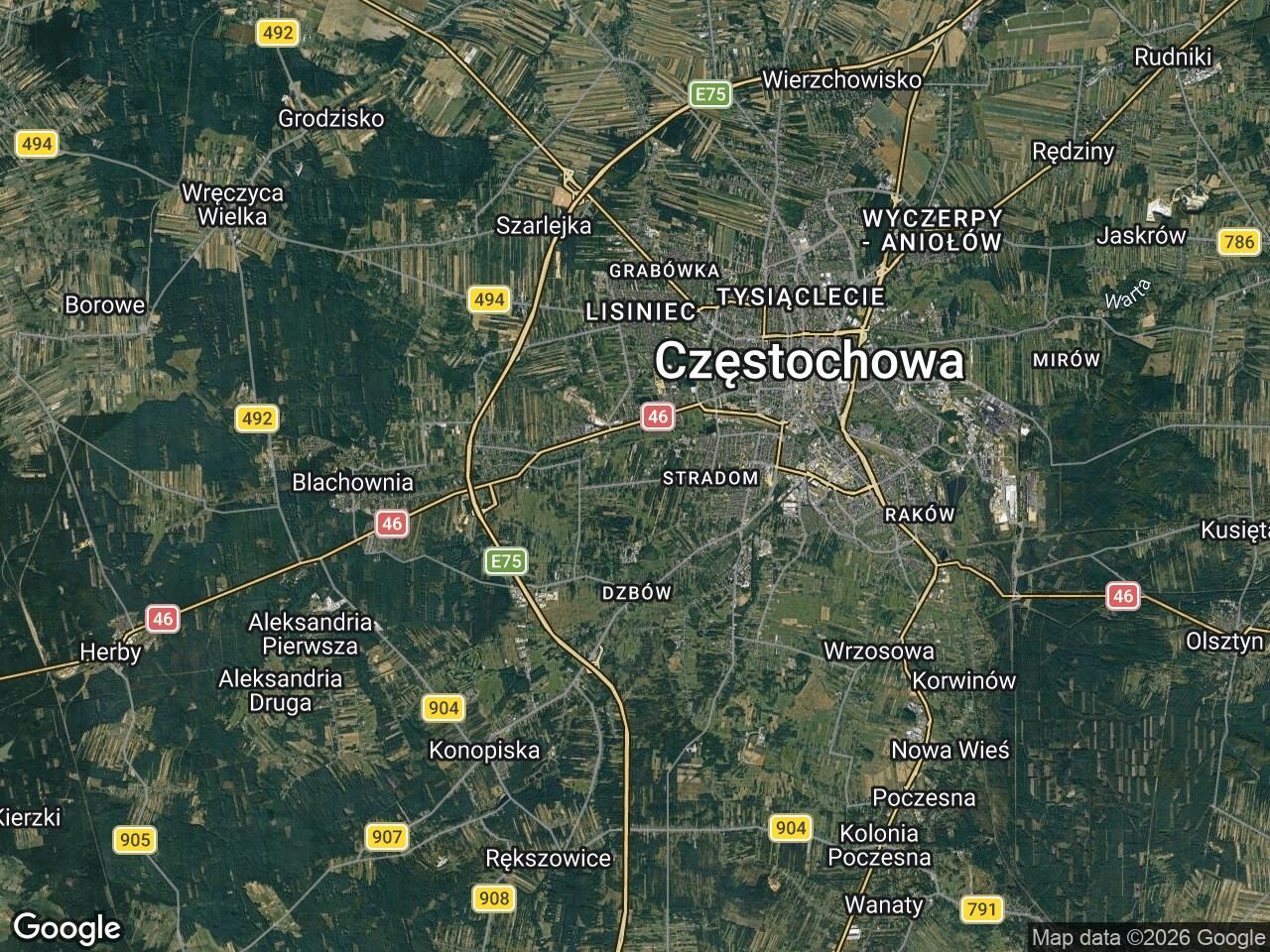 Działka budowlana Częstochowa Kawodrza Górna, ul. Konwaliowa. Zdjęcie 1