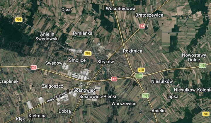 Działka inwestycyjna Stryków