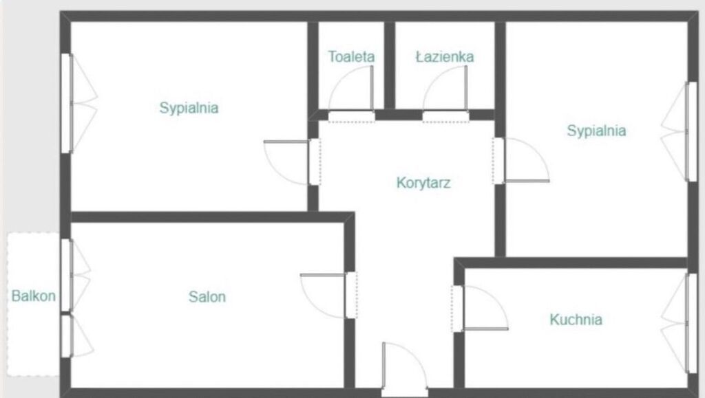 Mieszkanie 3-pokojowe Łódź Karolew, ul. Wileńska. Zdjęcie 8