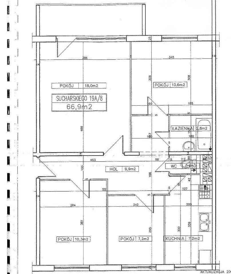 Mieszkanie 4-pokojowe Gdynia Obłuże, ul. mjr. Henryka Sucharskiego. Zdjęcie 13