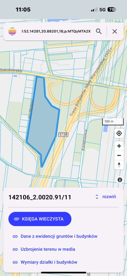 Działka inwestycyjna Wypędy, ul. Sokołowska. Zdjęcie 4