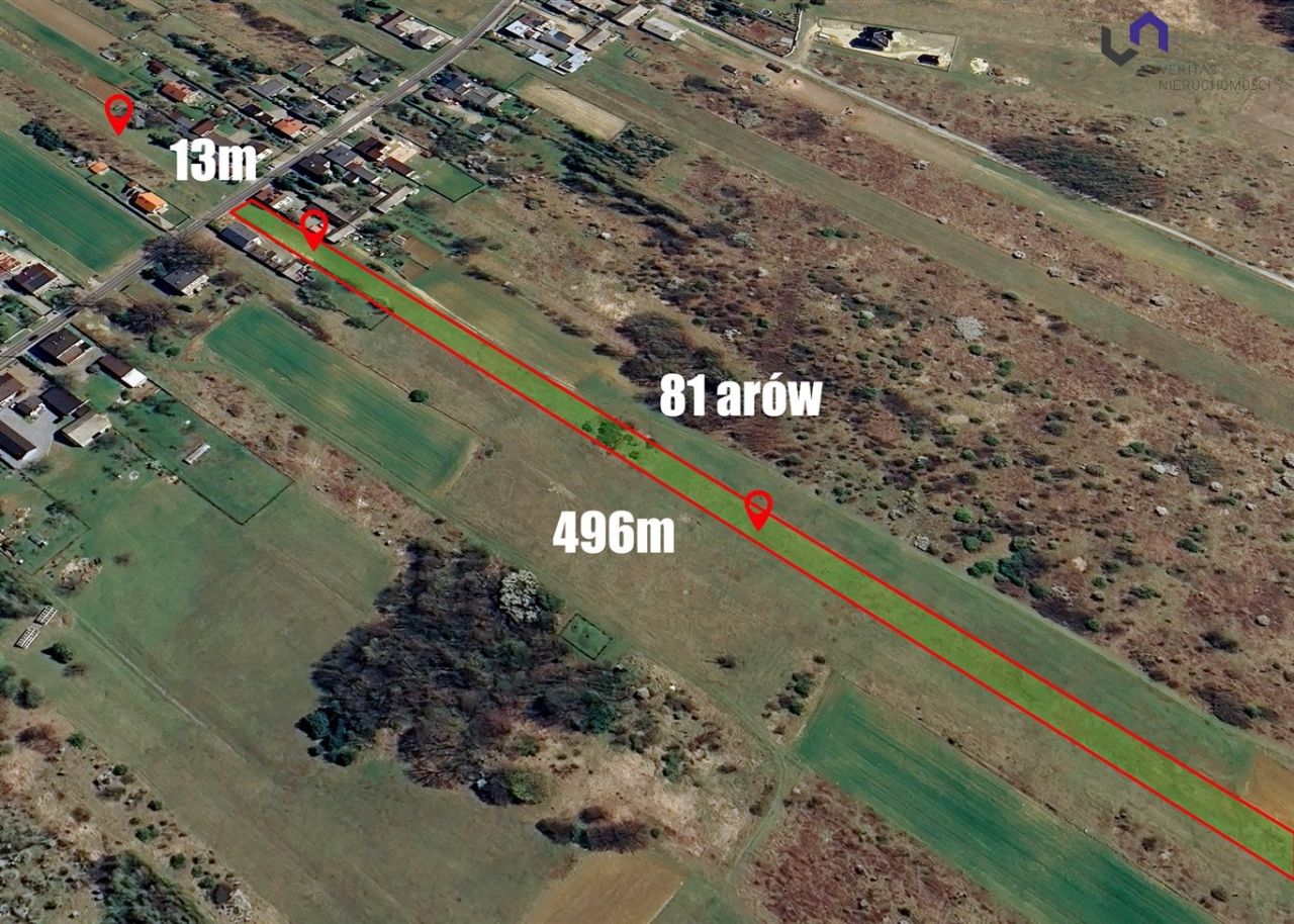 Działka rolno-budowlana Siemonia, ul. Kościuszki. Zdjęcie 9