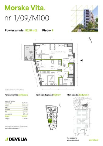 Mieszkanie 3-pokojowe Gdynia Leszczynki, ul. Działdowska. Zdjęcie 7