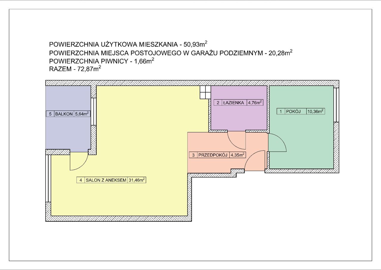 Mieszkanie 2-pokojowe Piła Górne, ul. Mickiewicza. Zdjęcie 18