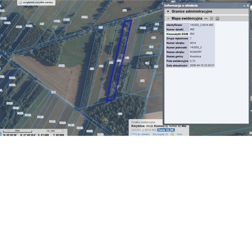 Działka rolna Komory, bez nazwy. Zdjęcie 3