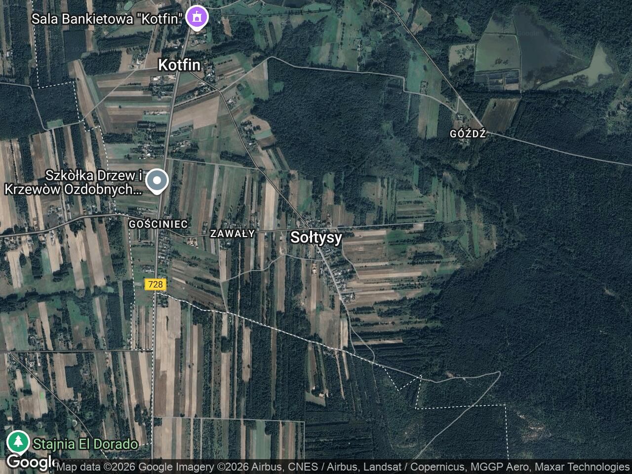 Działka rolna Sołtysy Zawały