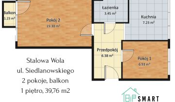 Mieszkanie 2-pokojowe Stalowa Wola, ul. Marcelego Siedlanowskiego