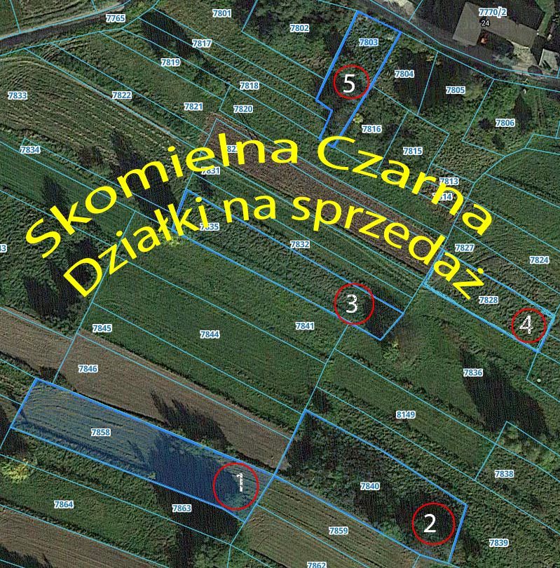 Działka budowlana Skomielna Czarna. Zdjęcie 3