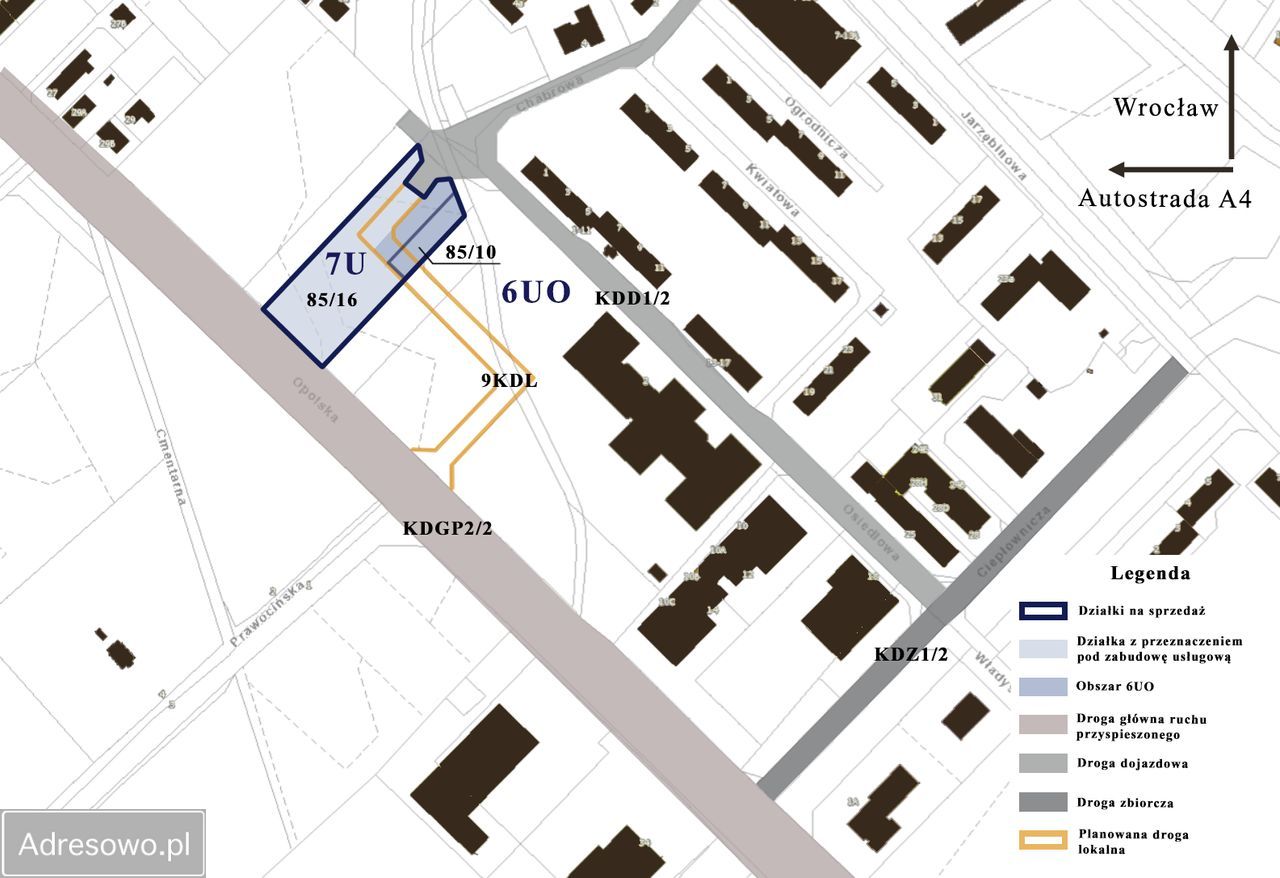 Działka budowlana Siechnice, ul. Opolska. Zdjęcie 4