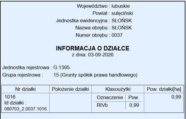 Działka inwestycyjna Słońsk, ul. Dębowa. Zdjęcie 3