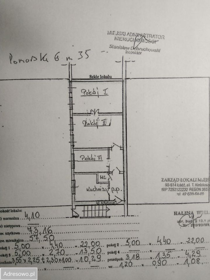 Mieszkanie 3-pokojowe Łódź Polesie, ul. Pomorska. Zdjęcie 10