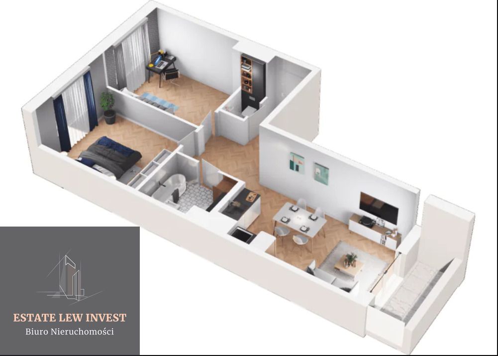 Mieszkanie 2-pokojowe Kraków, ul. Piasta Kołodzieja. Zdjęcie 3