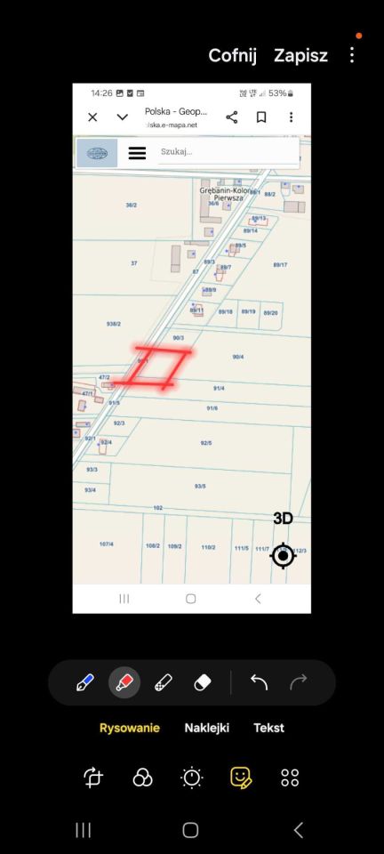 Działka budowlana Grębanin Grębanin-Kolonia Pierwsza. Zdjęcie 1