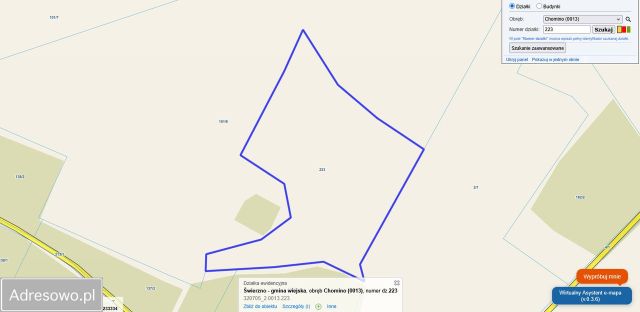 Działka rolna Chomino. Zdjęcie 1