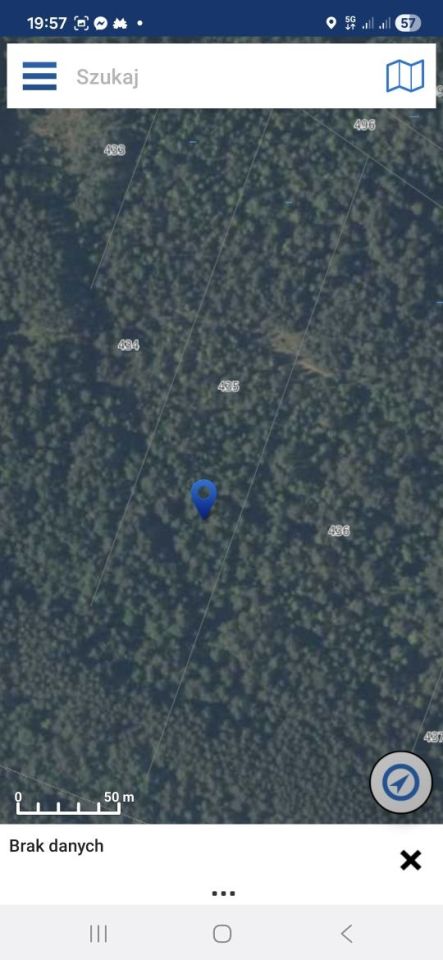 Działka leśna Komórki. Zdjęcie 1