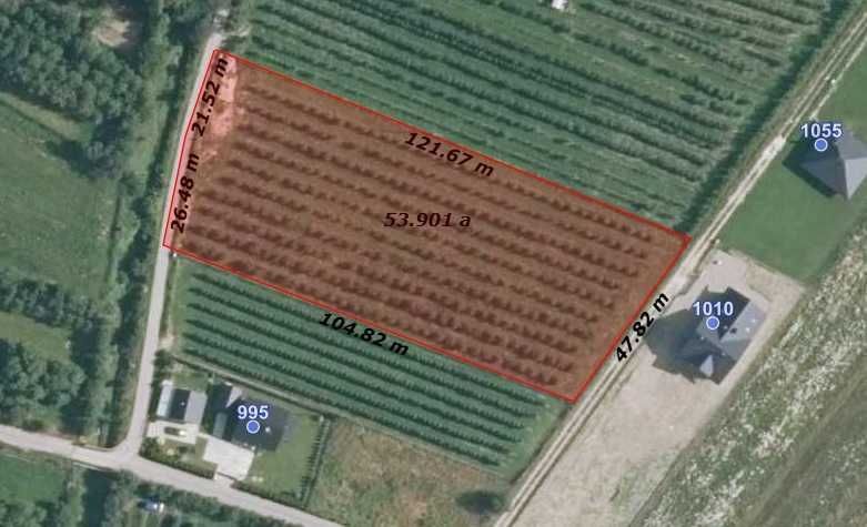 Działka inwestycyjna Łącko. Zdjęcie 4