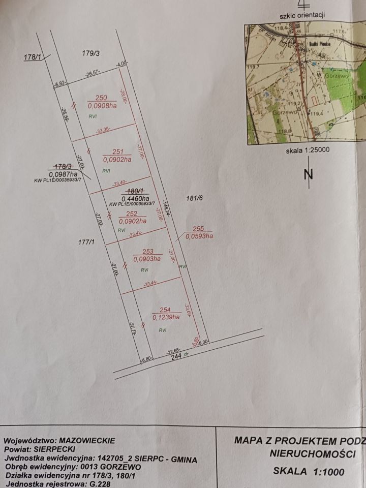 Działka budowlana Gorzewo. Zdjęcie 5
