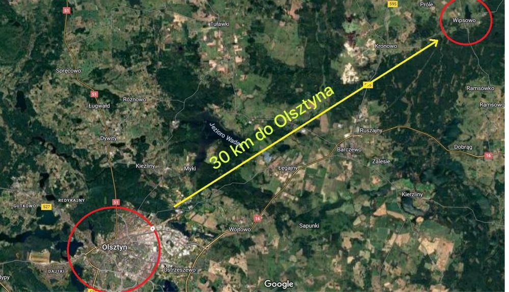 Działka budowlana Wipsowo. Zdjęcie 2