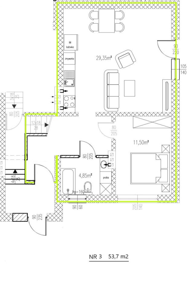 Mieszkanie 2-pokojowe Nadarzyn, ul. Mała