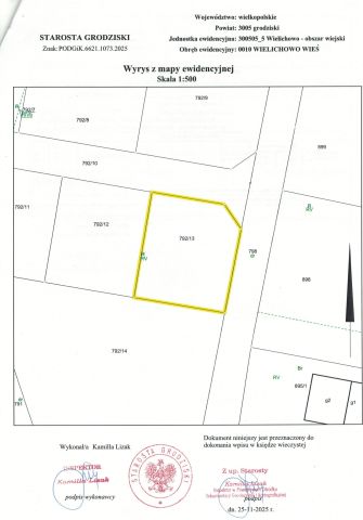 Działka budowlana Wielichowo-Wieś, ul. Gradowicka. Zdjęcie 1