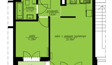 Mieszkanie 2-pokojowe Kraków Grzegórzki, ul. Grzegórzecka