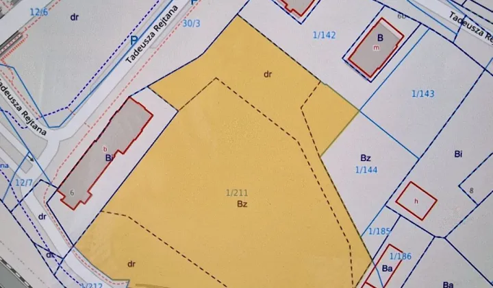 Działka inwestycyjna Częstochowa Zawodzie, ul. Rejtana