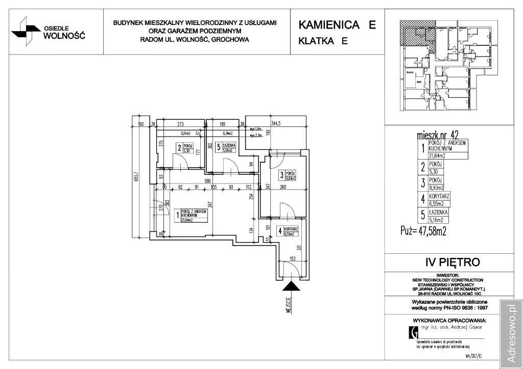 Mieszkanie 3-pokojowe Radom Śródmieście, ul. Wolność. Zdjęcie 19