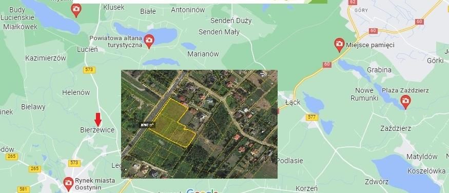 Działka budowlana Bierzewice